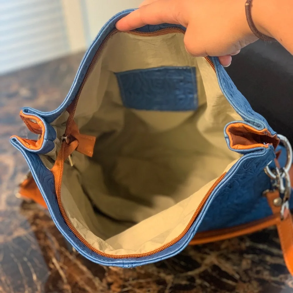 Santa Firenze leather crossbody purse - Picture 3 of 6